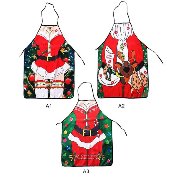 

funny apron christmas pattern printed kitchen cooking crafting baking party aprons for woman fartuch kuchenny avental de cozinha