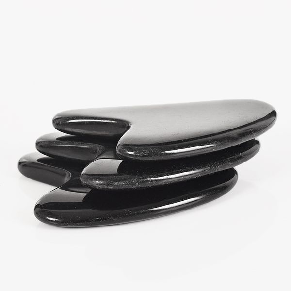 

gua sha tool spa face back foot massage acupuncture scraper china traditional health care massage tool natural black obsidian