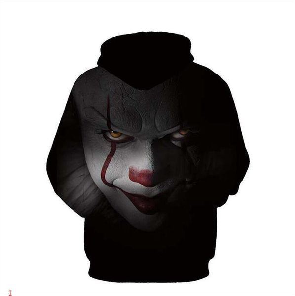 

men designer jackets hooded fashion style windbreaker slim for men women jacket clown head zippers brand jackets coats luxury hoodies#2, Black;brown