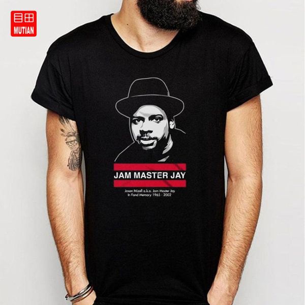 

джем мастер джей, беги рубашка дмн т, White;black