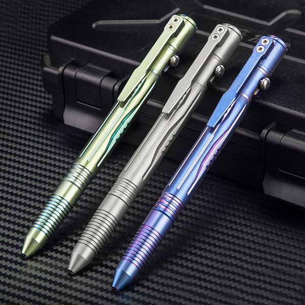 

titanium tc4 действие болт карманный tactical pen многофункциональный glass breaker attack открытый самооборона выживание edc tool