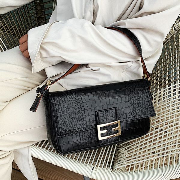 

2020 ladies' high-quality shoulder bag retro underarm bag women classic brand lock wild shoulder designer handbags