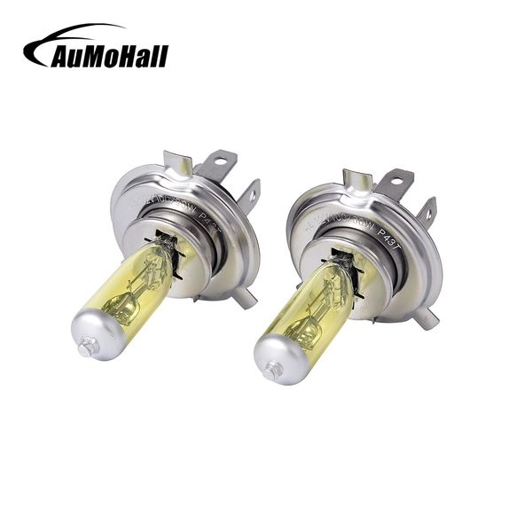 

2pcs h4 12v p43t car halogen headlights 3000k car light source 100w halogen lamp