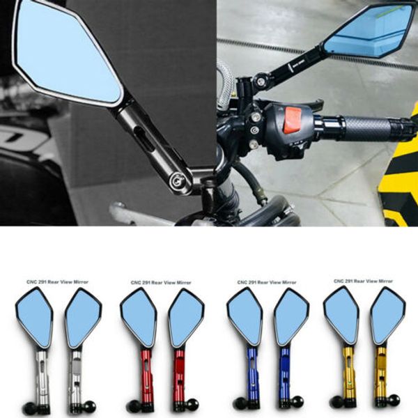 

8mm/10mm cnc motorcycle rearview side mirrors street sports bike chopper ruiser