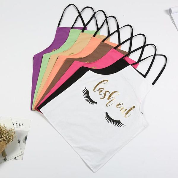 

new lovely household cooking kitchen cotton apron gilding eyelash pattern cook wear