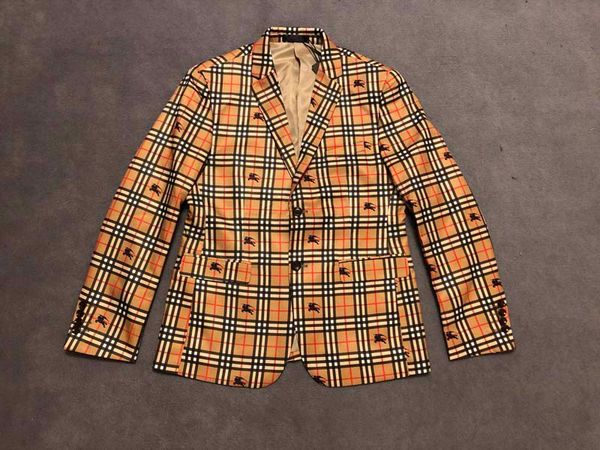 

2020 suit plaid jacket super & apes men's jacket, White;black