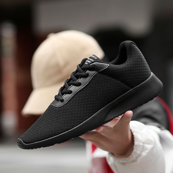 

plus size 14 male walking shoes casual soft sneakers casual man trainers breathable erkek ayakkabi krasovki men sport shoes men, Black