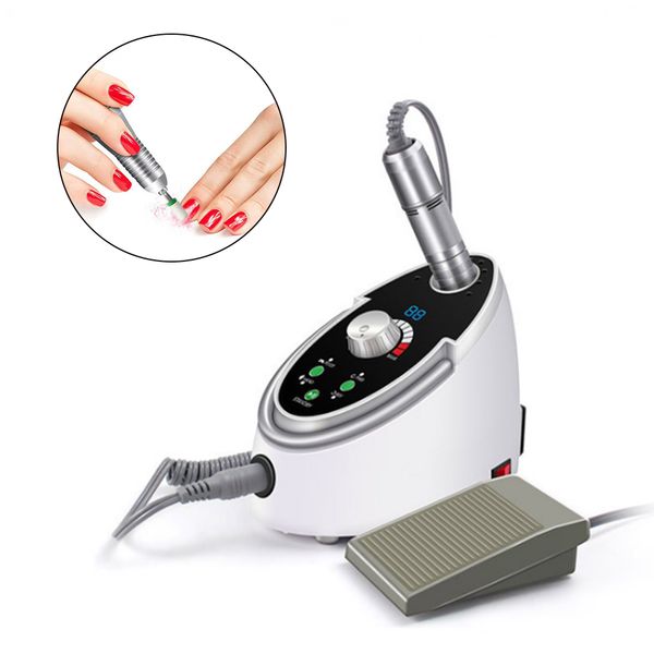 

35000 rpm electric nail drill bits 65w upscale manicure machine mill cutter nail art gel polish remover drill machine