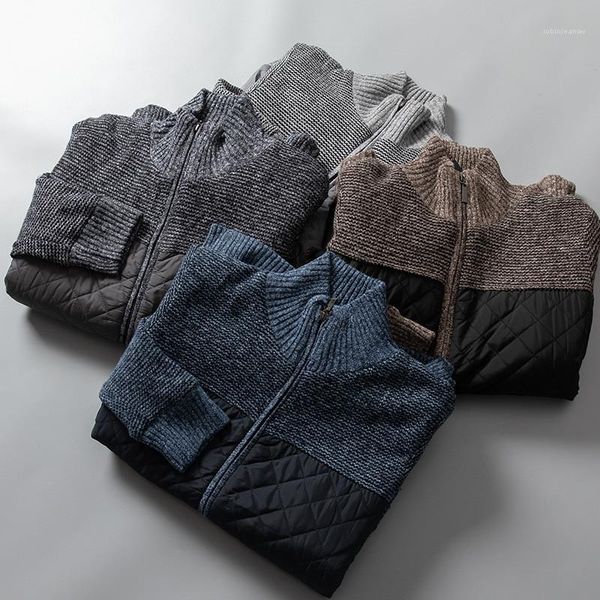 

casual zipper outerwear luxury mens cardigan sweater designer knitted thick coat mens, White;black