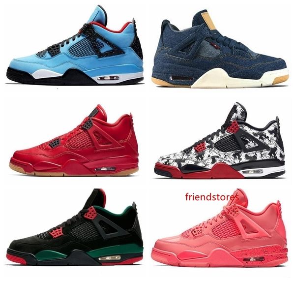 

новый 4 татуировки граффити одиночные день фиба тренажерный зал красный баскетбол обувь мужчины женщины 4s альтернативный автоспорт dunk све