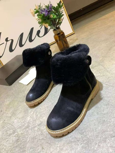 

new pink women boots lace up solid casual ankle boots martin round toe women shoes winter snow boots warm british style, Black