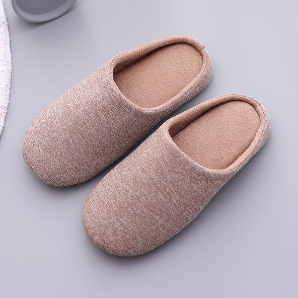 

bonjean 2019 men's cotton household slippers cute slippers winter warm plush indoor men's warm soft shoes lovers shoes, Black