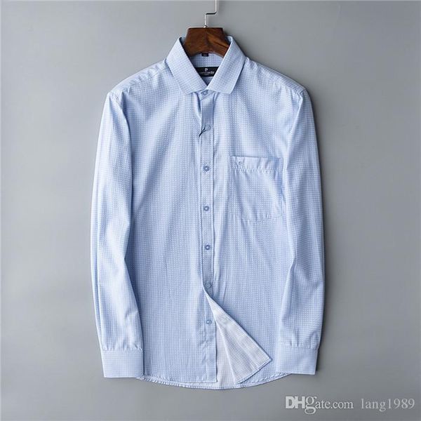 

new pierre cardin, checked shirt, successful men's striped shirt. leisure style. men's coat #6602, White;black