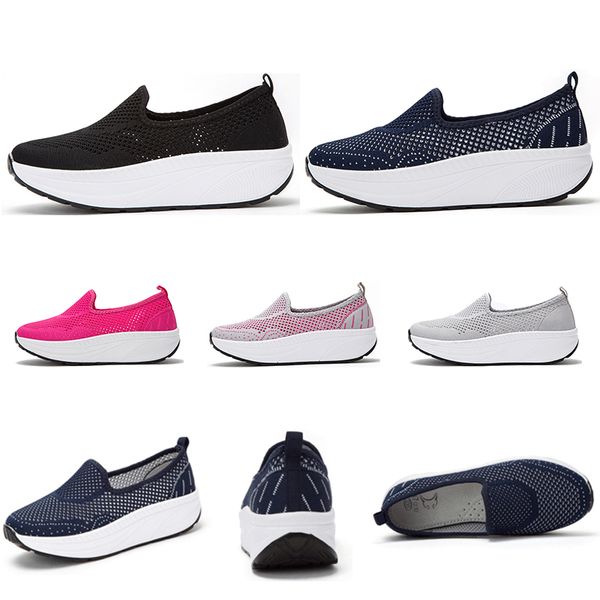 

2020 whole sale summer sports running breathable women shoes black grey dark blue pink hollow outdoor trainers sports sneakers size 35-42