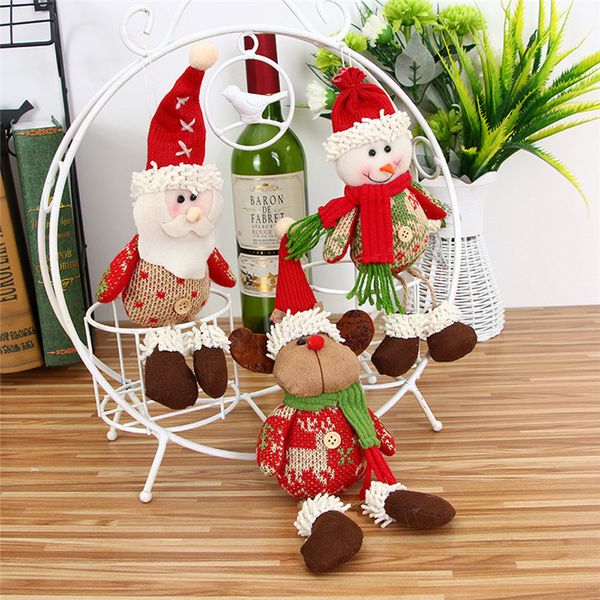 

christmas ornaments gift santa claus snowman reindeer toy doll hang decorations wholesale 30ri27