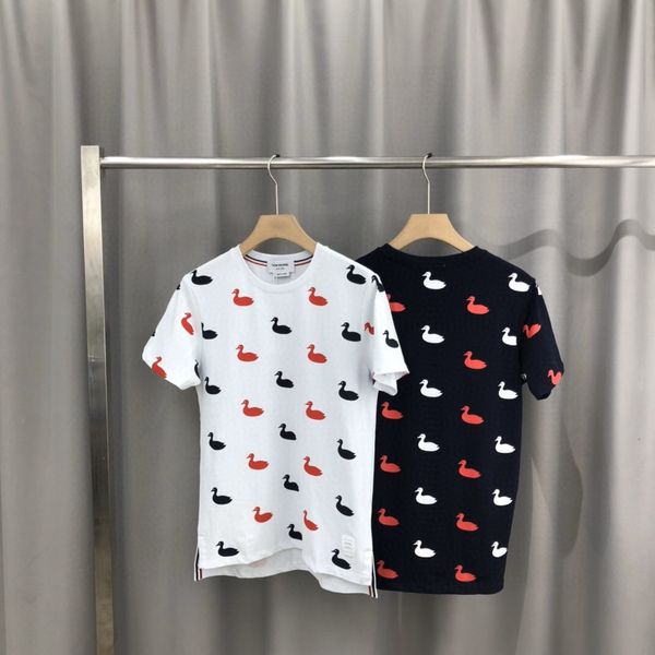 

milan show men's designer fashion luxury classic embroidery summer t-shirt skateboard t-shirt men's women's cotton short slee, White