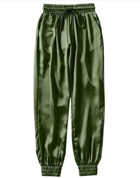 

women fashion spring long trousers cropped trousers sport pants, Black;white