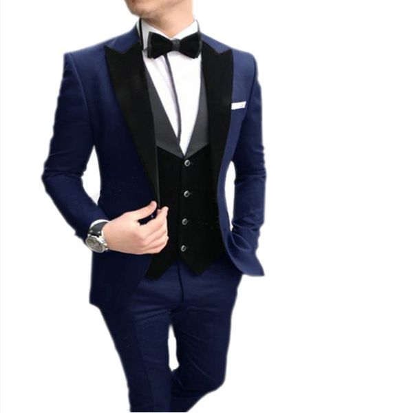 

2020 men's suit casual slim fit notch lapel vest man tuxedos for wedding party suits 3 pieces(blazer+vest+pants), White;black