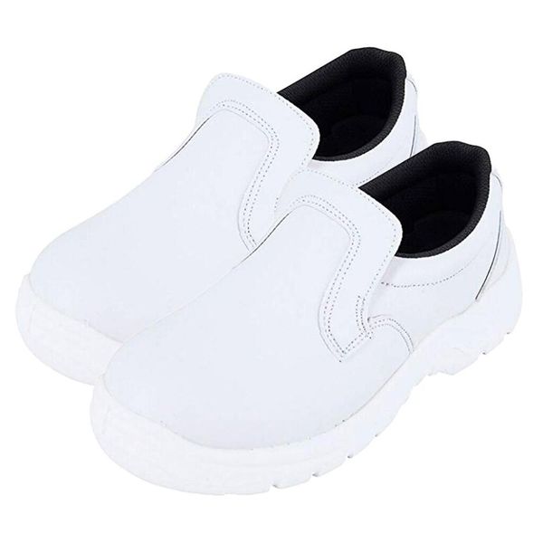 

women's anti-slip working shoes white safety shoe casual flat kitchen shoes large size running