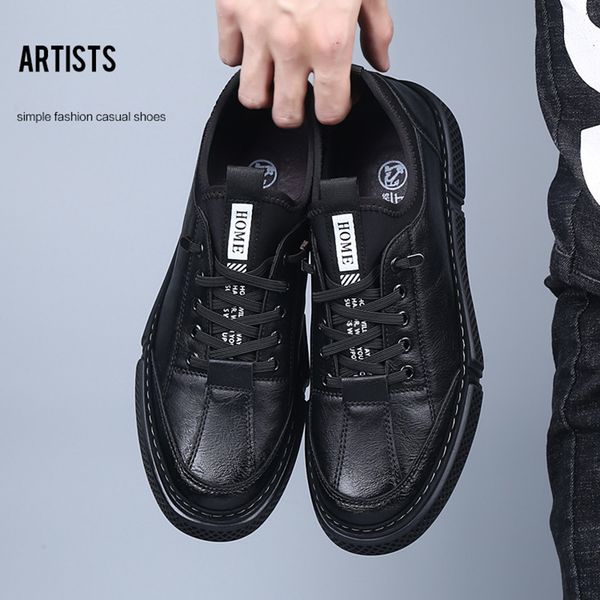 

2019 men sneakers for men comfortable fashion casual male shoes #jj2901, Black