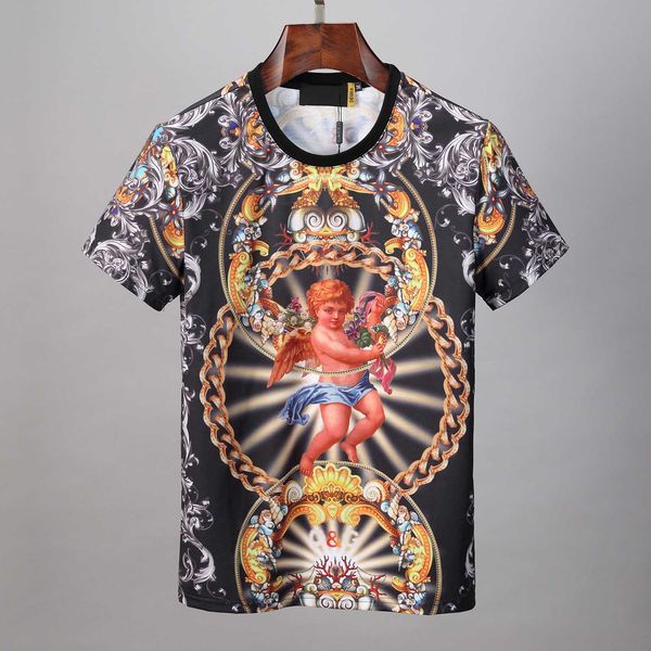 

2020 luxury mens designer t shirt мужская одежда 3d мультфильм summer тенниска hip hop черный белый мужчины женщины короткие рукава размер, Gray
