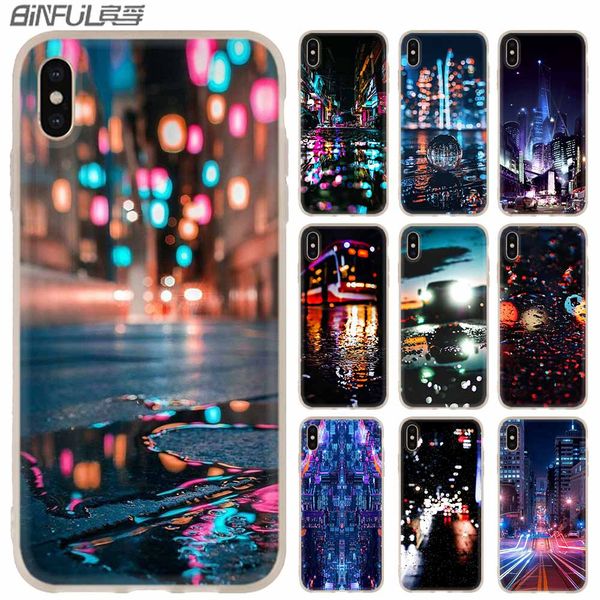 

phone cases luxury silicone soft cover for iphone xi r 2019 x xs max xr 6 6s 7 8 plus 5 4s se city lights