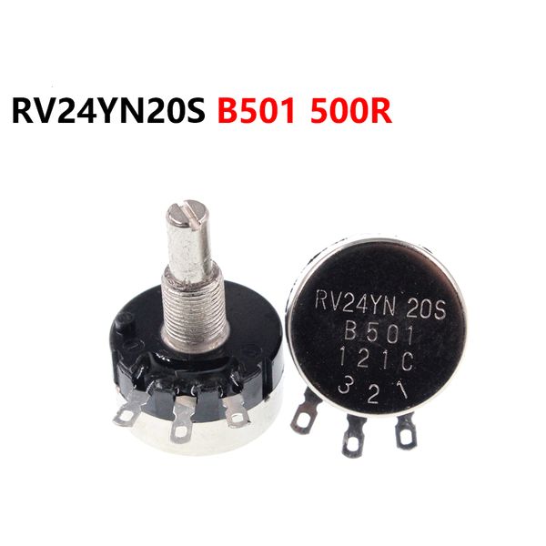 

single turn carbon film potentiometer rv24yn20s b501 500r adjustable resistor