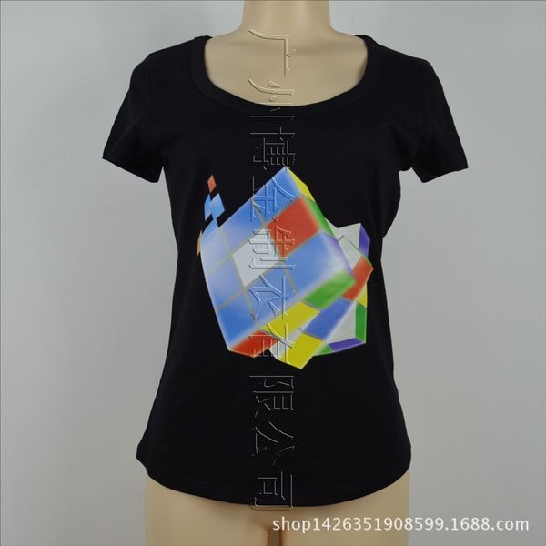 

2019 slim base white white black women's short-sleeved t-shirt cotton advertising shirt blank t-shirt