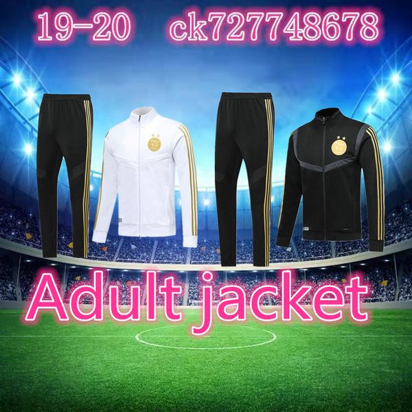 

19 20 tracksuit algerian training suit sweatshirt 2019 2020 two stars algeria mahrez belaili training suit jacket + pants, Black