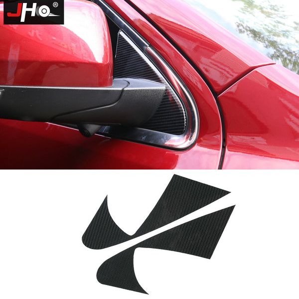 

3d carbon fiber front triangle cover trim stickers for jeep grand cherokee 14-19