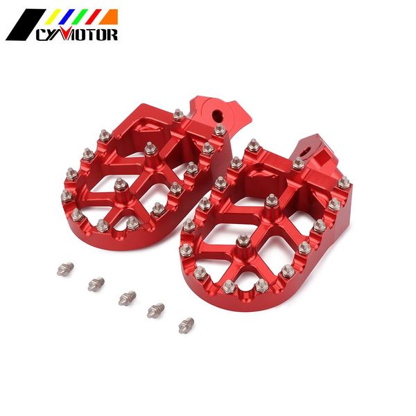 

motorcycle cnc footpegs pegs footrest foot pegs foot rests for xr50r xr70 xr80 xr100 2000-2005 klr650 1987-2005