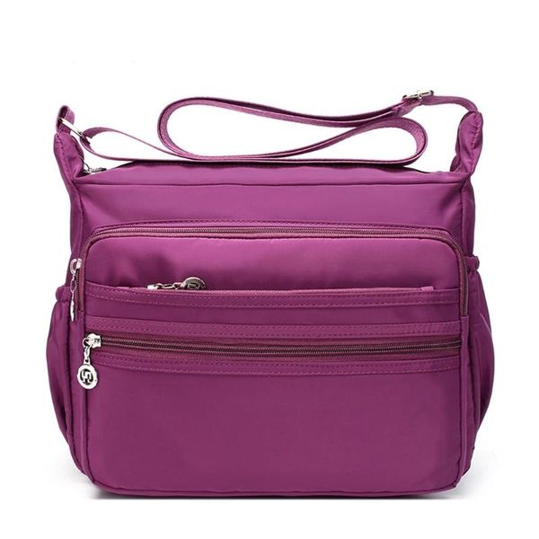 

women bag casual messenger bag female waterproof nylon bags zipper crossbody girl daily multilayer sac main femme