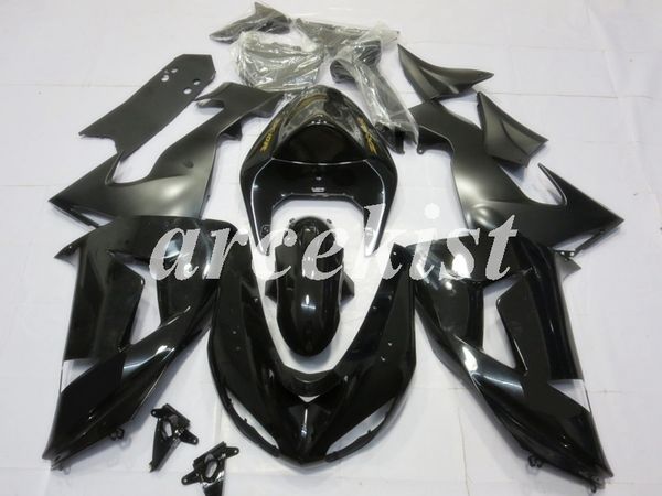

новый abs мотоцикл полный комплект обтекатели, пригодный для kawasaki ninja zx-10r 2006 2007 06 07 body набор black gloss