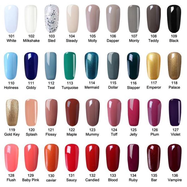 

8ml 48 colors gel polish nail gel varnish paint semi permanent nails art nail polish for manicure coat uv led