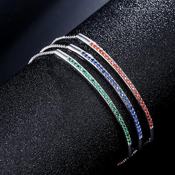 

women zircon bracelet am0699, Black