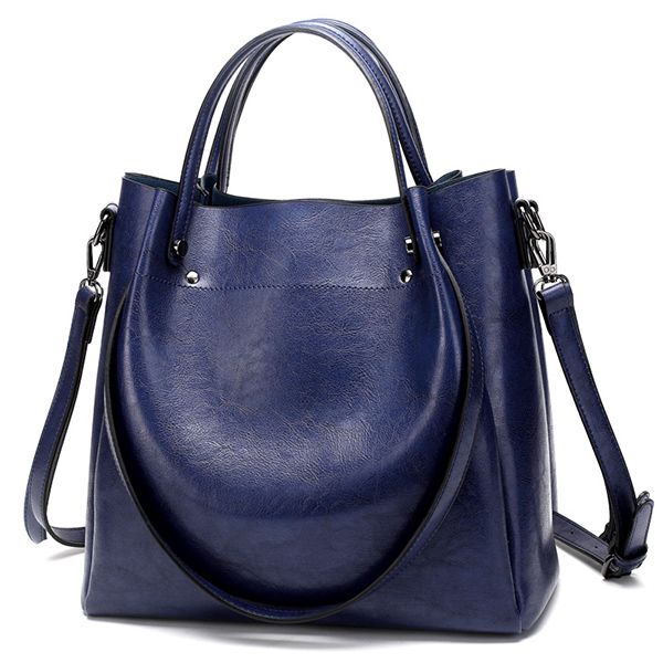 

handbags purse large capacity women tote shoulder bag shopping bags blue color