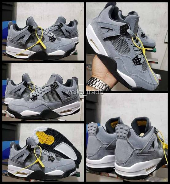 

2019 new fashion 4 cool grey mens basketball shoes cool grey men trainers athletic jumpman designer sports sneakers air chaussures