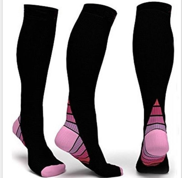 

outdoor sports compression socks soccer socks running pregnant women stretch socks leggings riding leggings men and women, Black