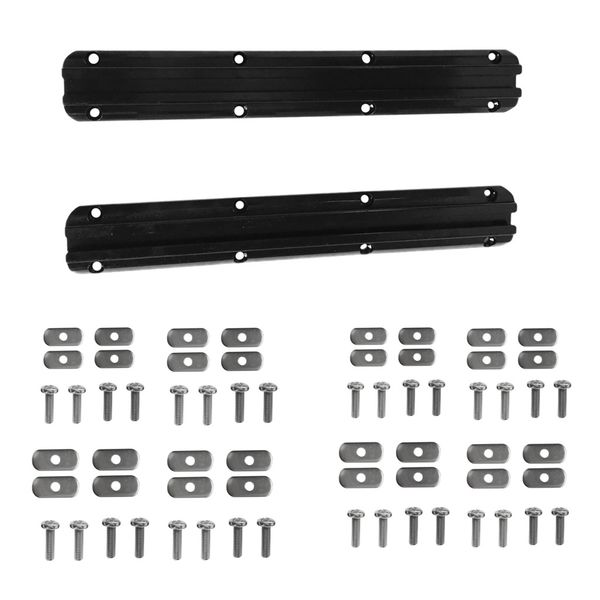 

pair 300mm kayak aluminum slide track rails with 16 screws and nuts diy accessories for kayak canoes