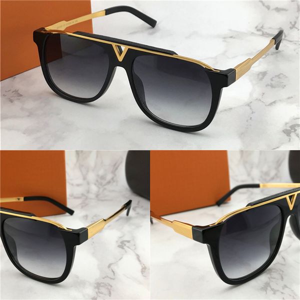 

quality selling b popular designer latest men anti-uv400 sunglasses square plate metal combination frame 0937 the lens with fashion, White;black