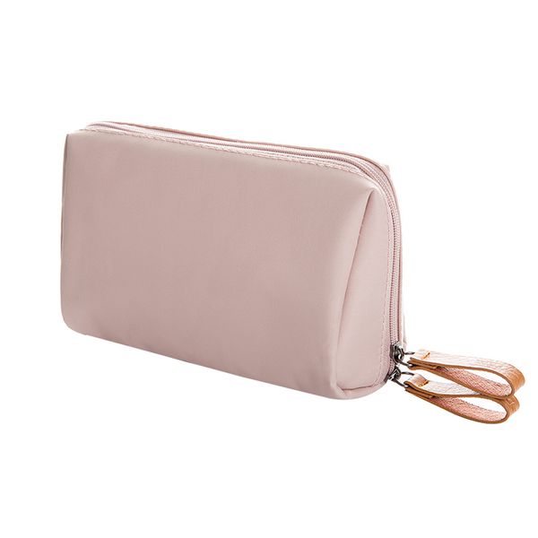

new-1 pc korean style solid cosmetic bag women bow tie makeup bag waterproof travel wash ash