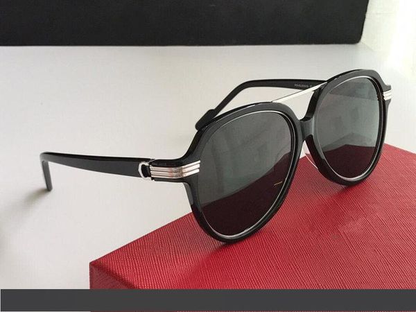 

мода 0159 новые дизайнерские солнцезащитные очки пластина пилотная рамка с металлическим кольцом ретро авангардный стиль моды высокое качест, White;black