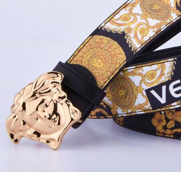 

2020 new belts mens woman belt branded round buckle fashion belts width 3.8cm no box, Blue;gray