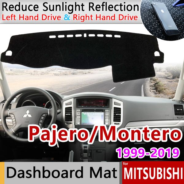 

for mitsubishi pajero shogun montero 1999~2019 v60 v73 v77 v80 v87 v93 v97 anti-slip mat dashboard cover sunshade accessories