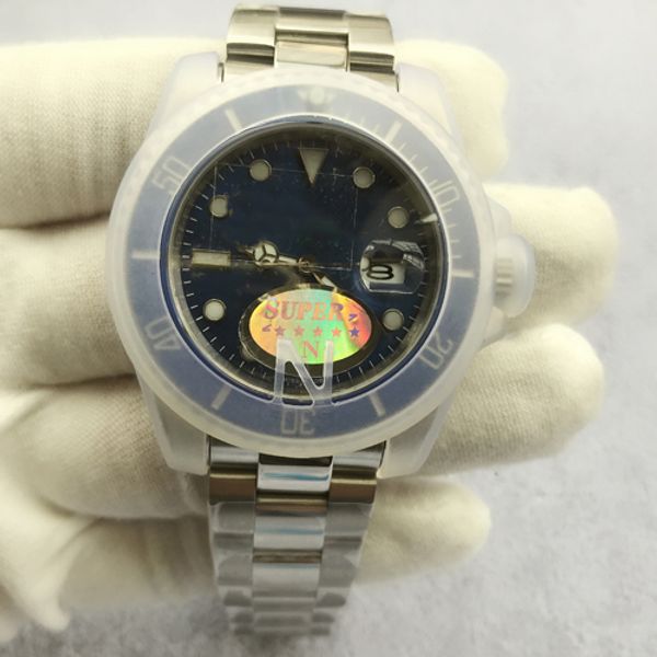 

v3 mens watch 50m waterproof sapphire ceramic bezel stainless steel 40mm 116610ln automatic mechanical men watches ship, Slivery;brown