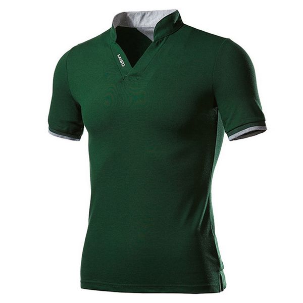 

cysincos 2020 рубашка мужская повседневная одежда лето новое прибытие сплошной цвет мужская с коротким рукавом полоса воротник стойка рубашк, White;black