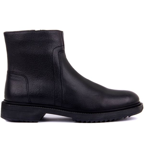 

sail-lakers black leather zipper male boots