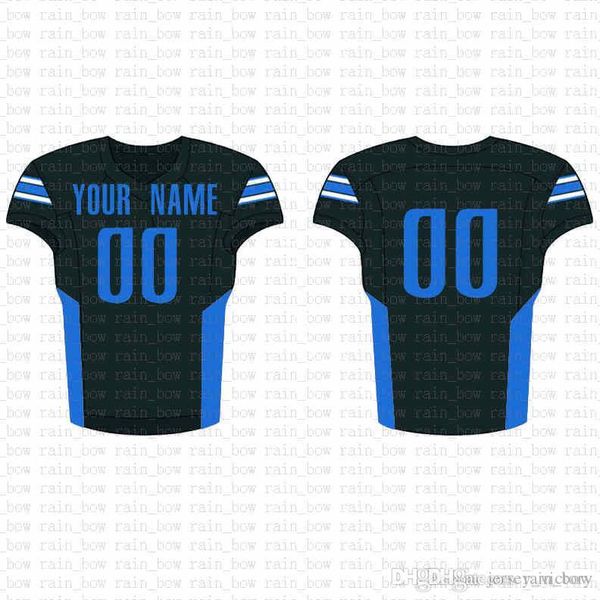 

2019 new custom football jersey mens embroidery logos 100% stitched sale c24, Black;red