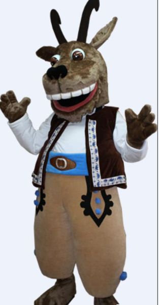 

brown monster mascot costume character costume size ing, Red;yellow