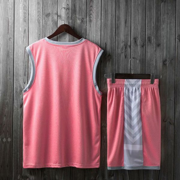 

discount men training basketball sets with shorts uniforms reversible basketball jerseys for that home and away look kits sports 23-32, Blue;black